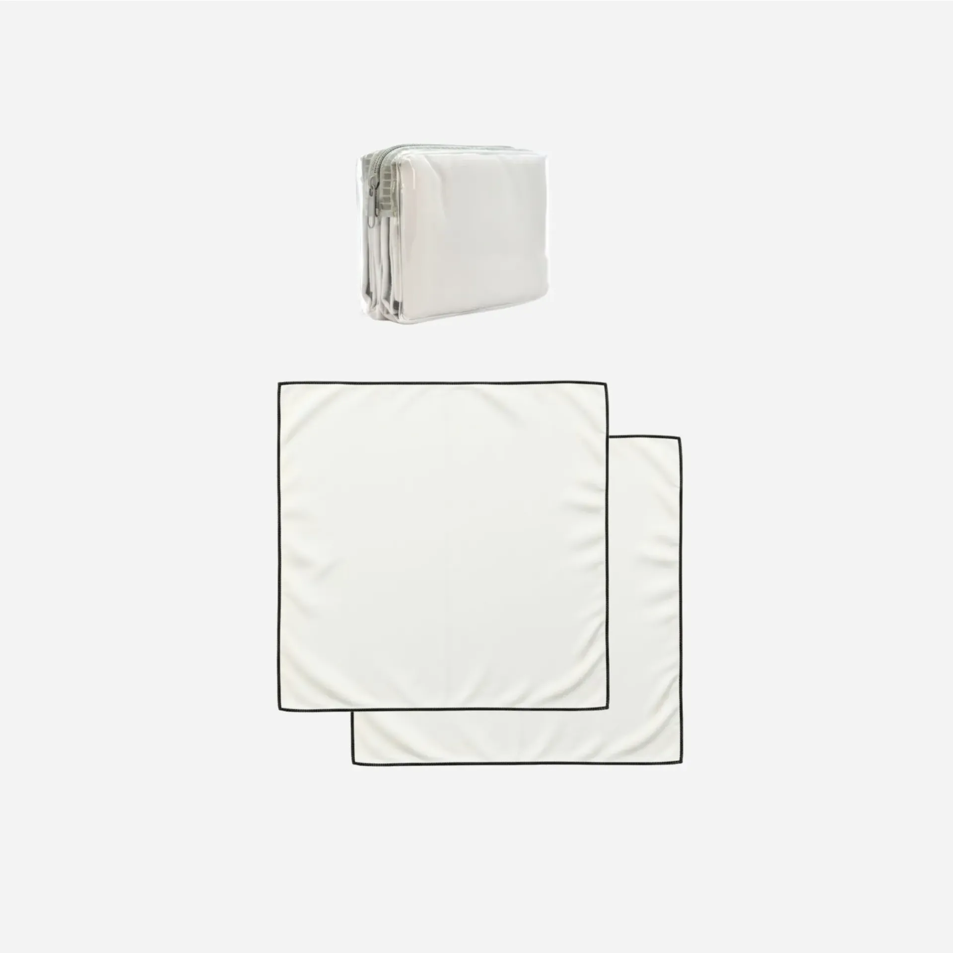 Set de 2 Toallas de Secado Rápido 40×40 cm Gris